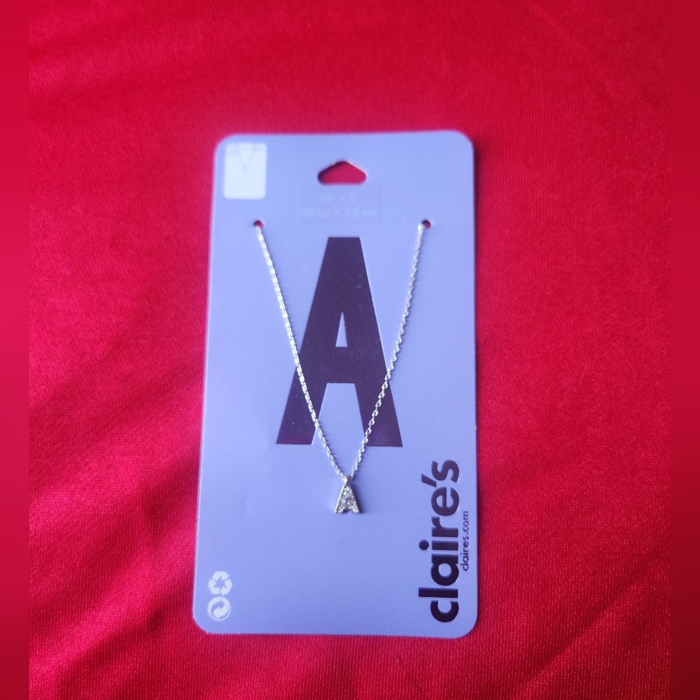 Letter "A" necklace